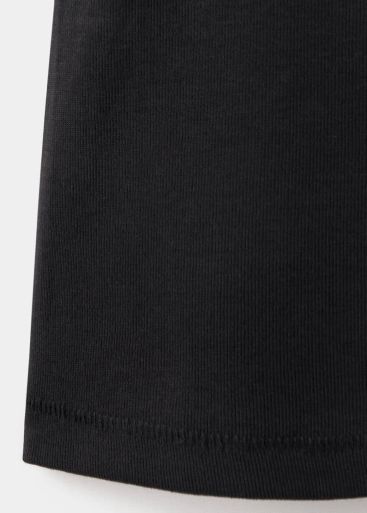 Slim-fit short-sleeved T-shirt — Black