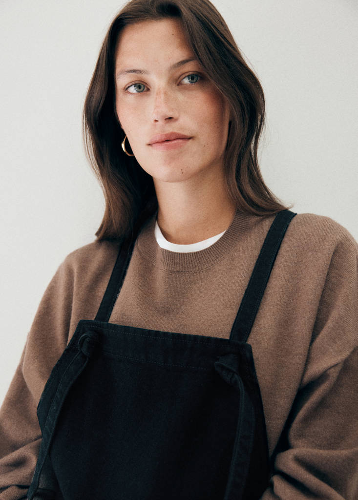 Maternity denim dungarees — Black denim