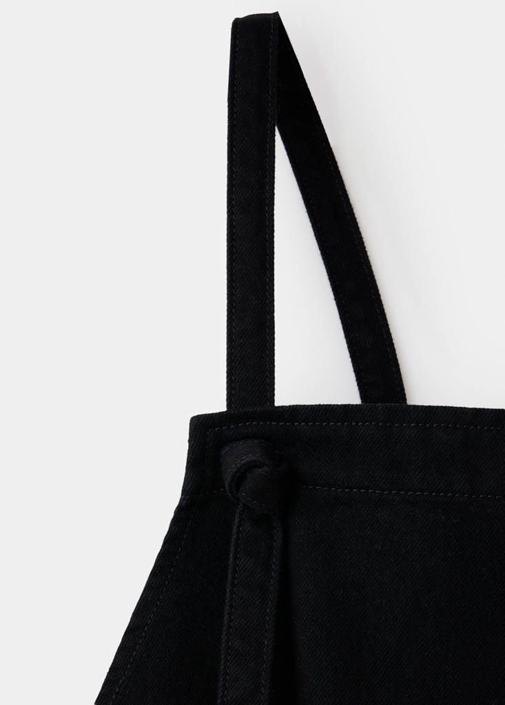 Maternity denim dungarees — Black denim