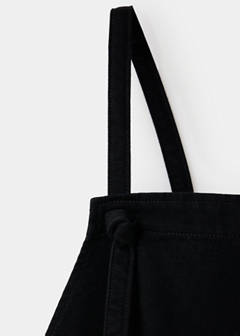 Maternity denim dungarees — Black denim 6