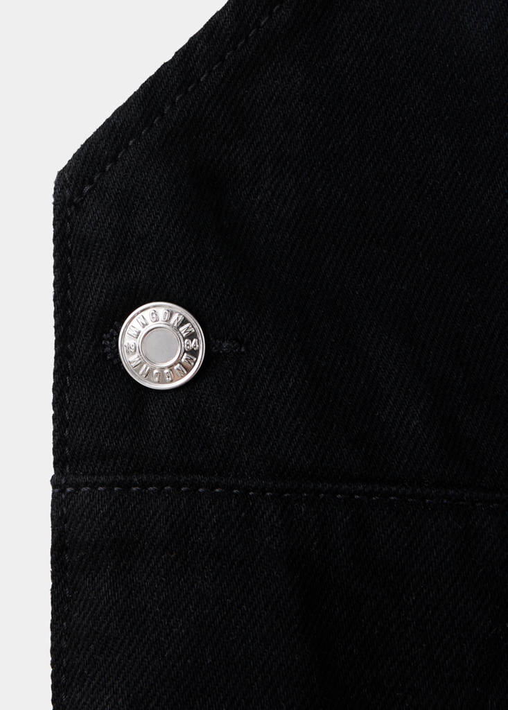 Maternity denim dungarees — Black denim