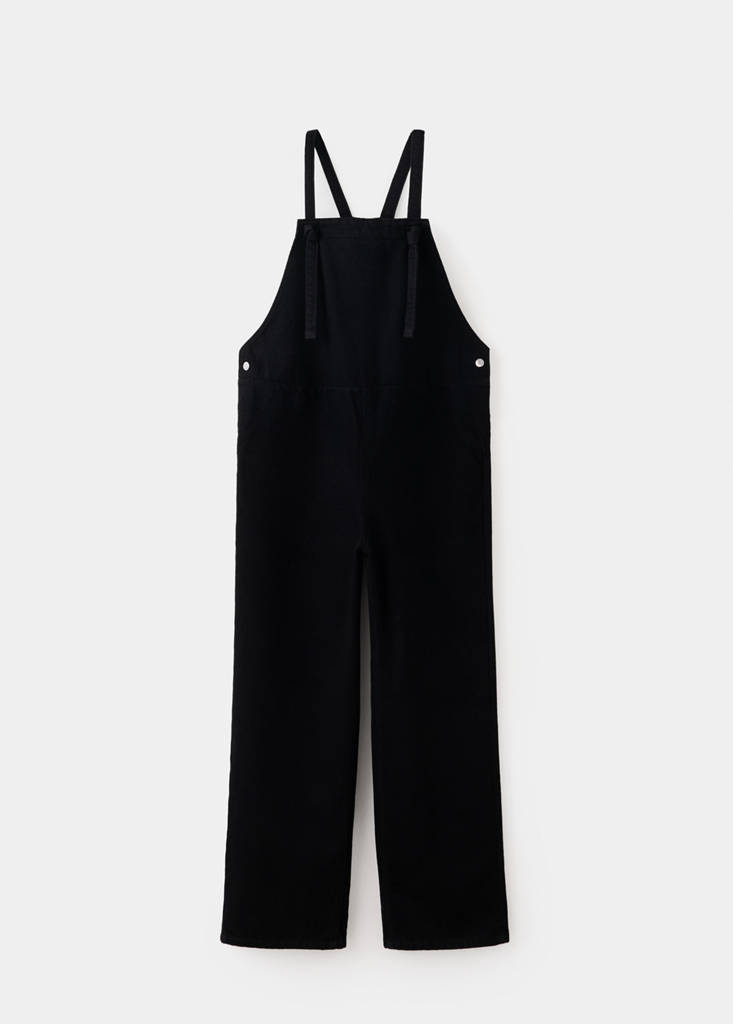 Maternity denim dungarees — Black denim