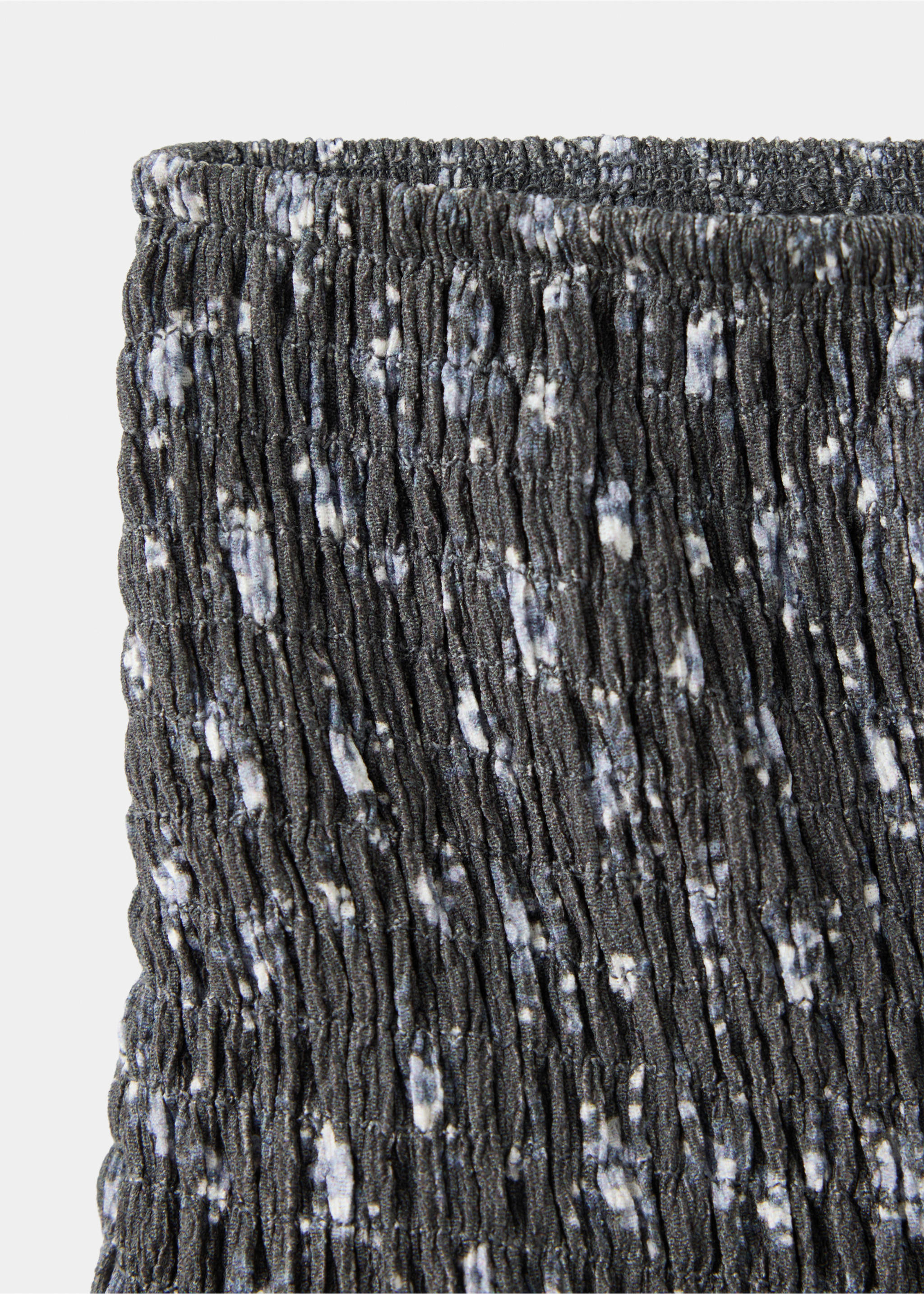 Falda floral fruncida - Detalle del artículo 8, Gris antracita. Ref: 37095173-00.