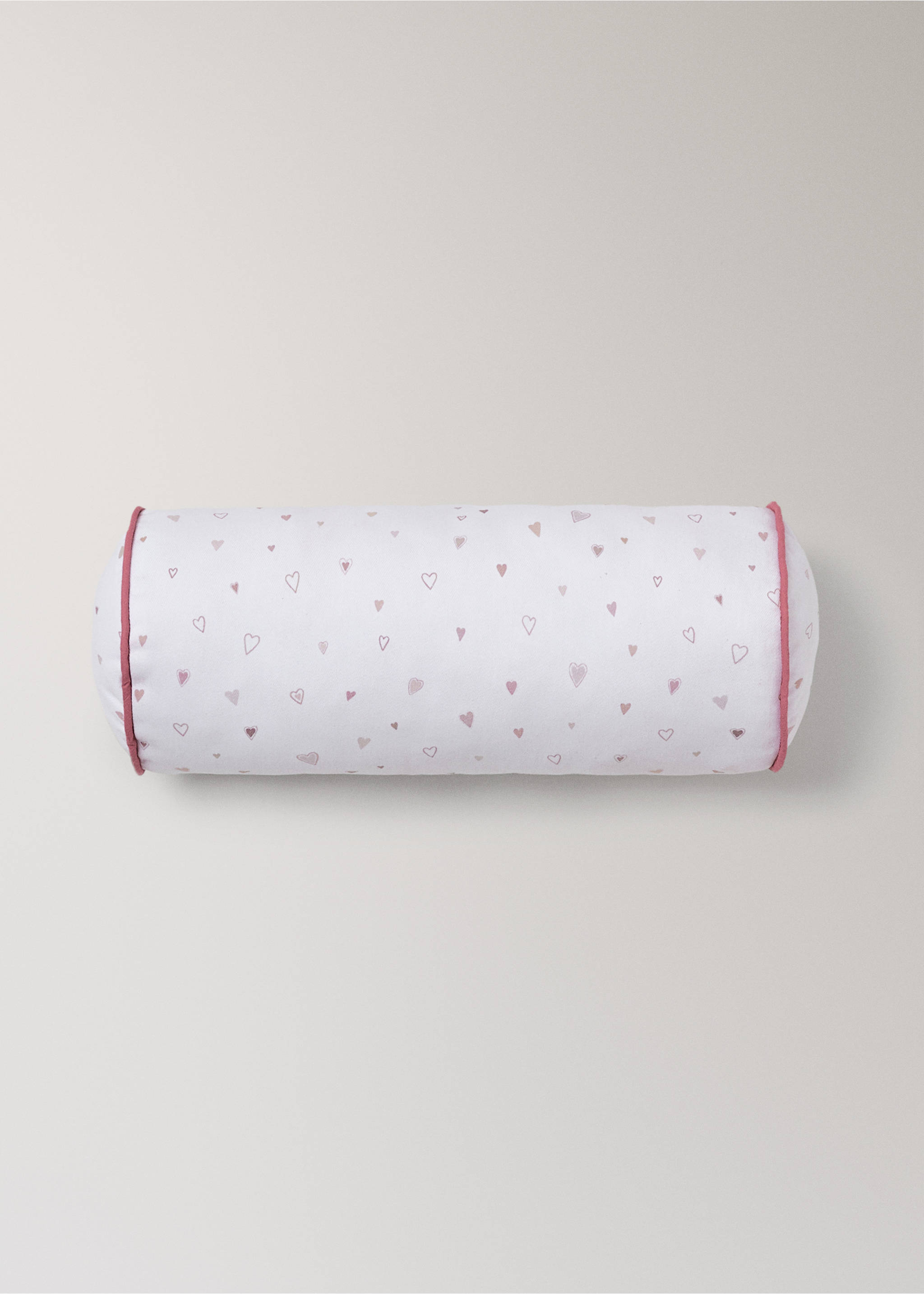 100% cotton children's hearts cushion cover - Article without model, Nude. Ref: 37095175-00.