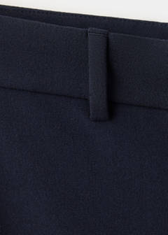 Straight mid-rise trousers — Navy 6