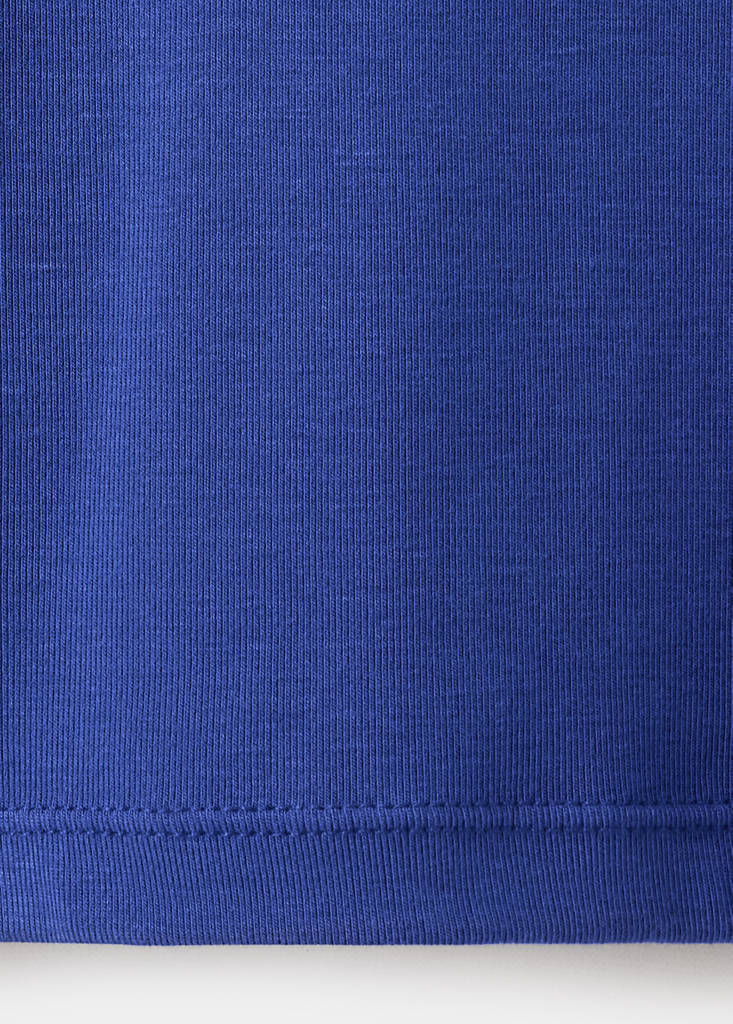 Long-sleeved fitted t-shirt — Blue