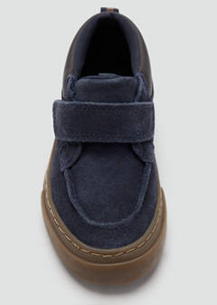 Bovine leather ankle boot — Navy 4