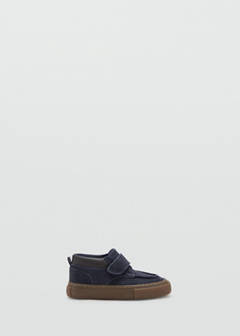 Bovine leather ankle boot — Navy 1