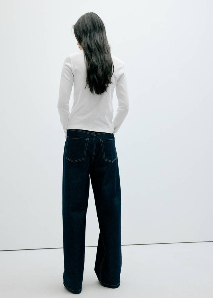 Fitted cotton t-shirt — White