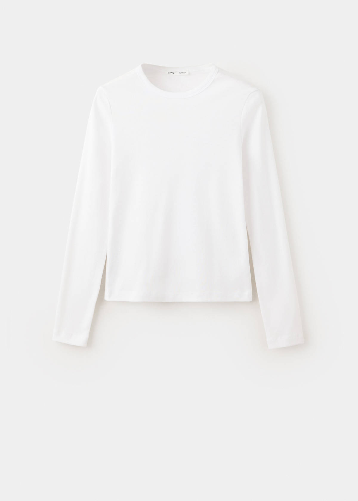 Fitted cotton t-shirt — White