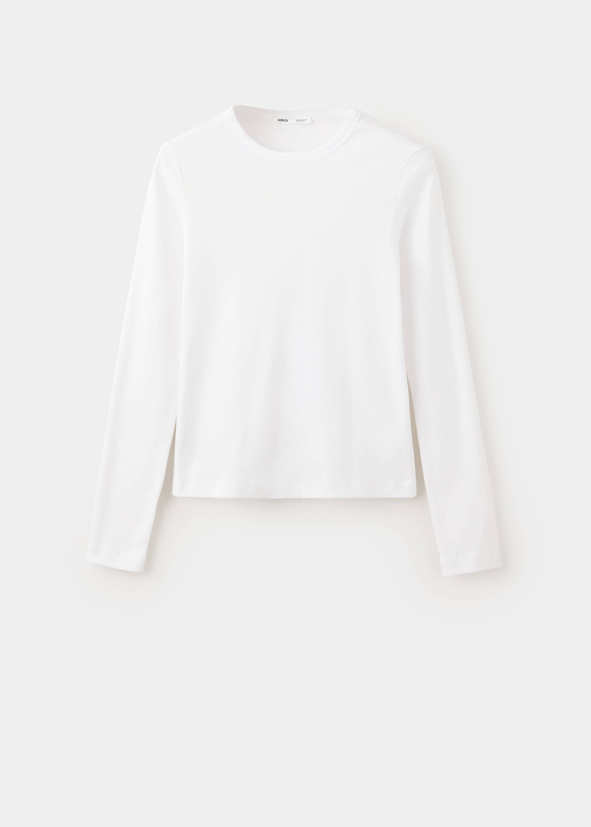 Fitted cotton t-shirt - Article without model