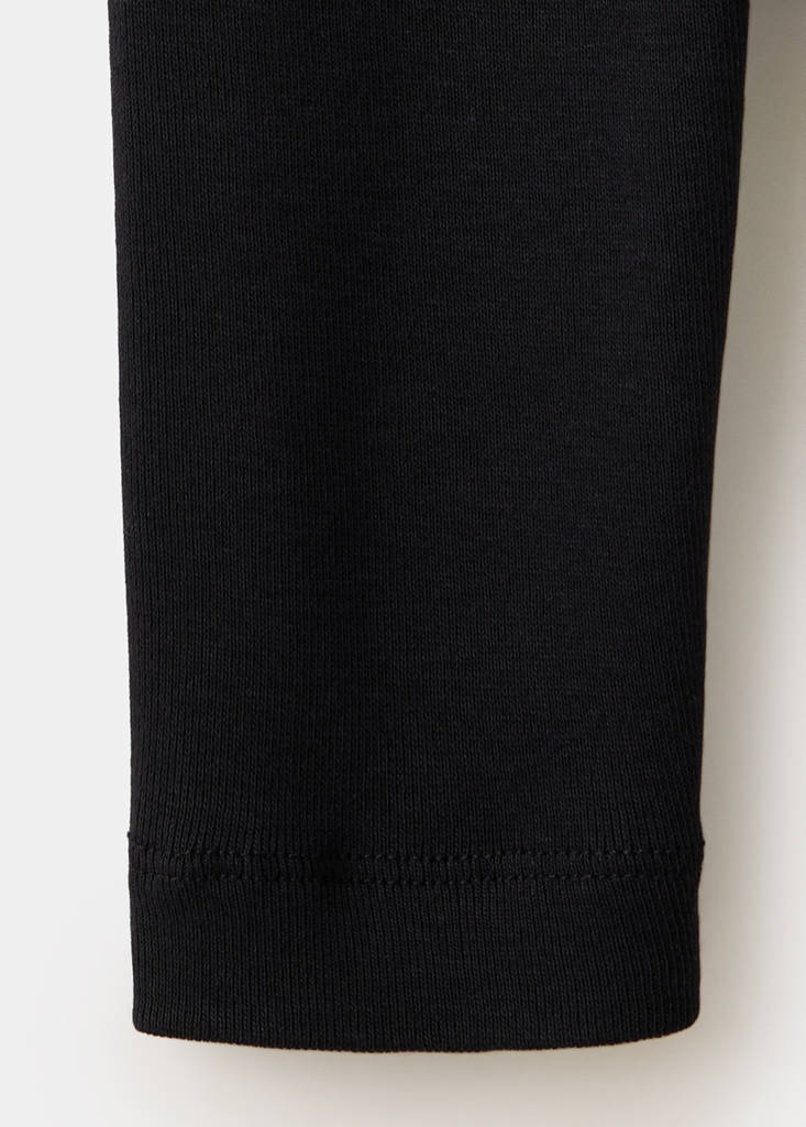 Fitted cotton t-shirt — Black