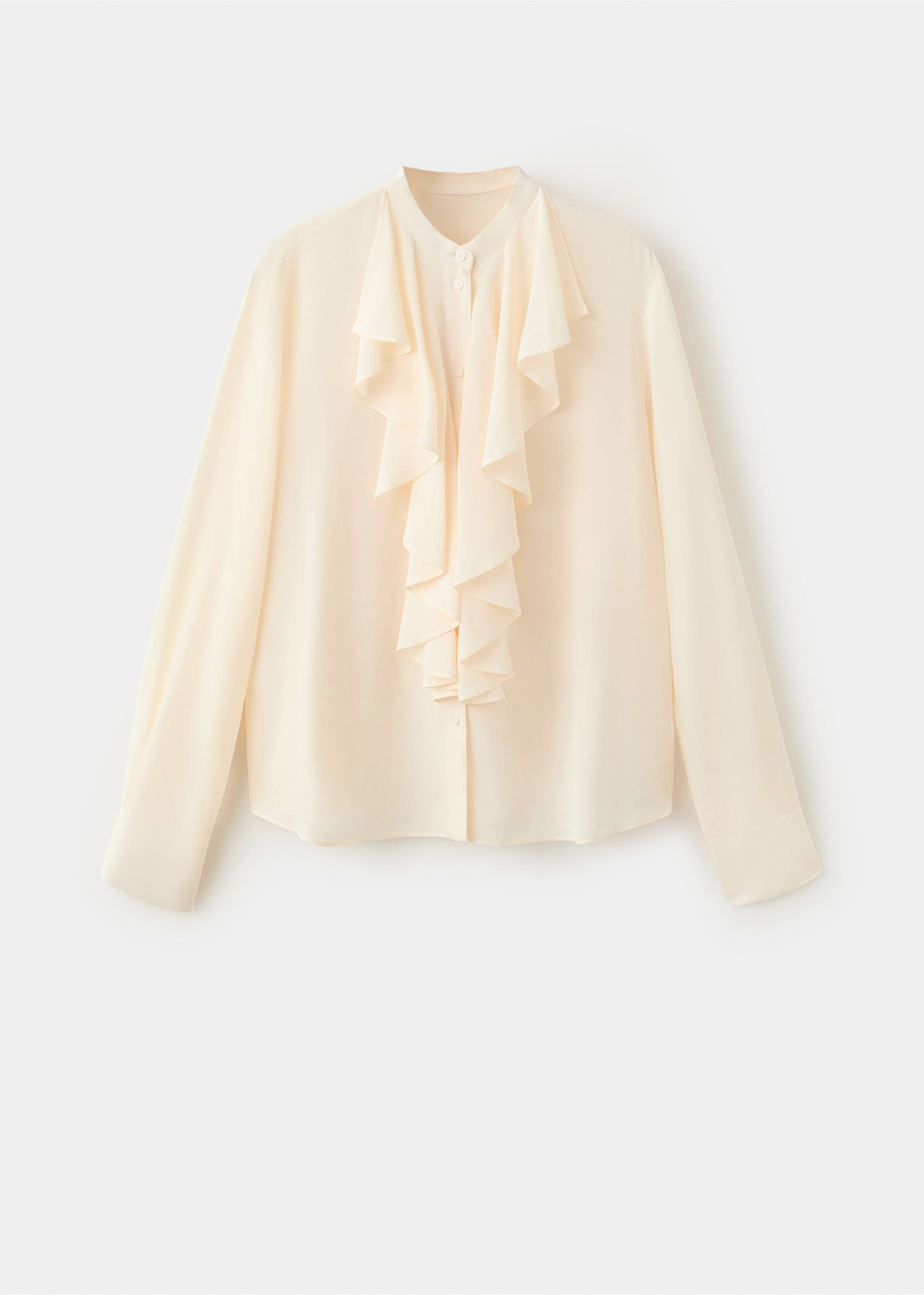 Blouse fluide volants - Article sans modèle, Écru. Ref: 37095844-00.