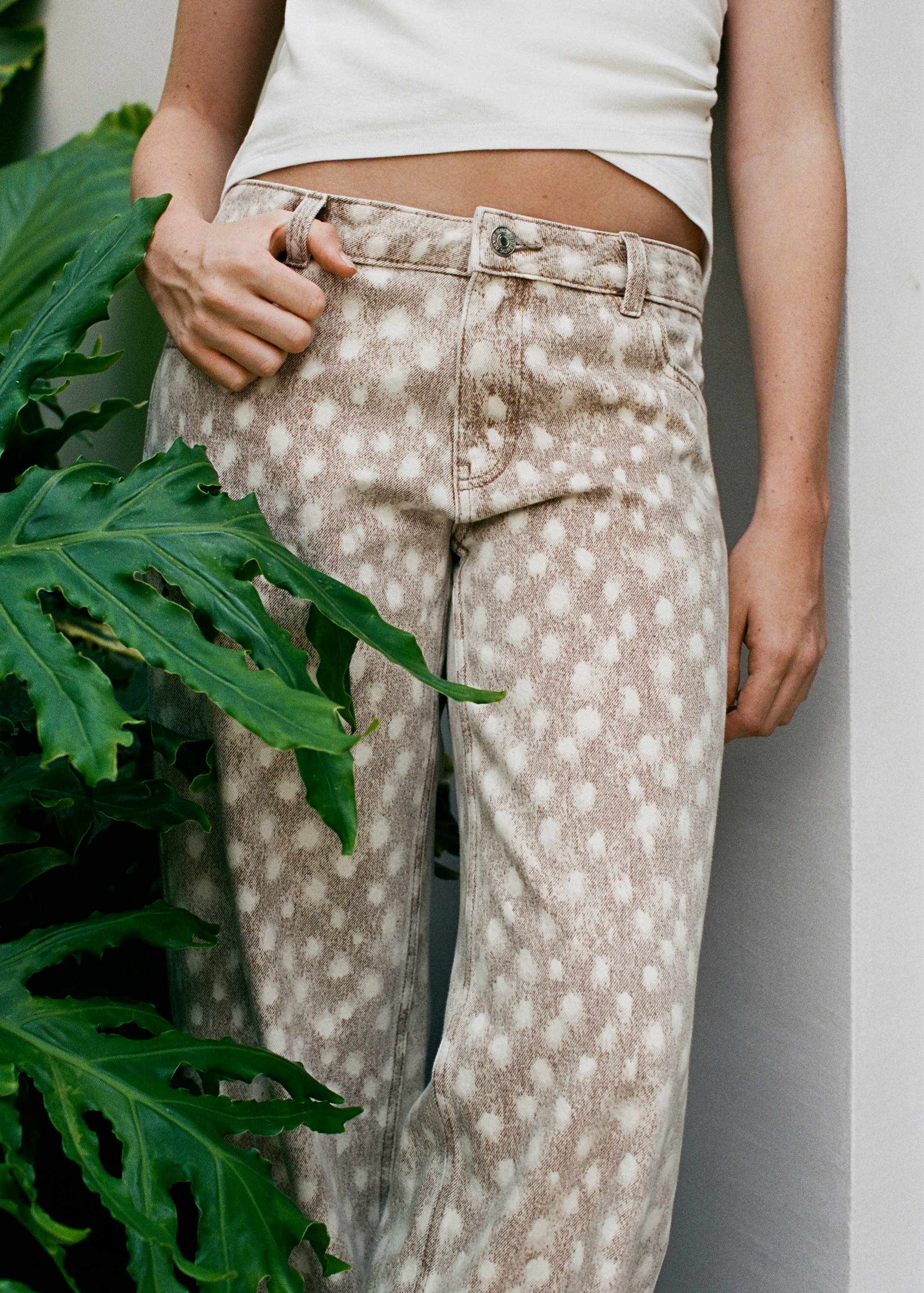Jeans rectos estampado ciervo - Detalle del artículo 3