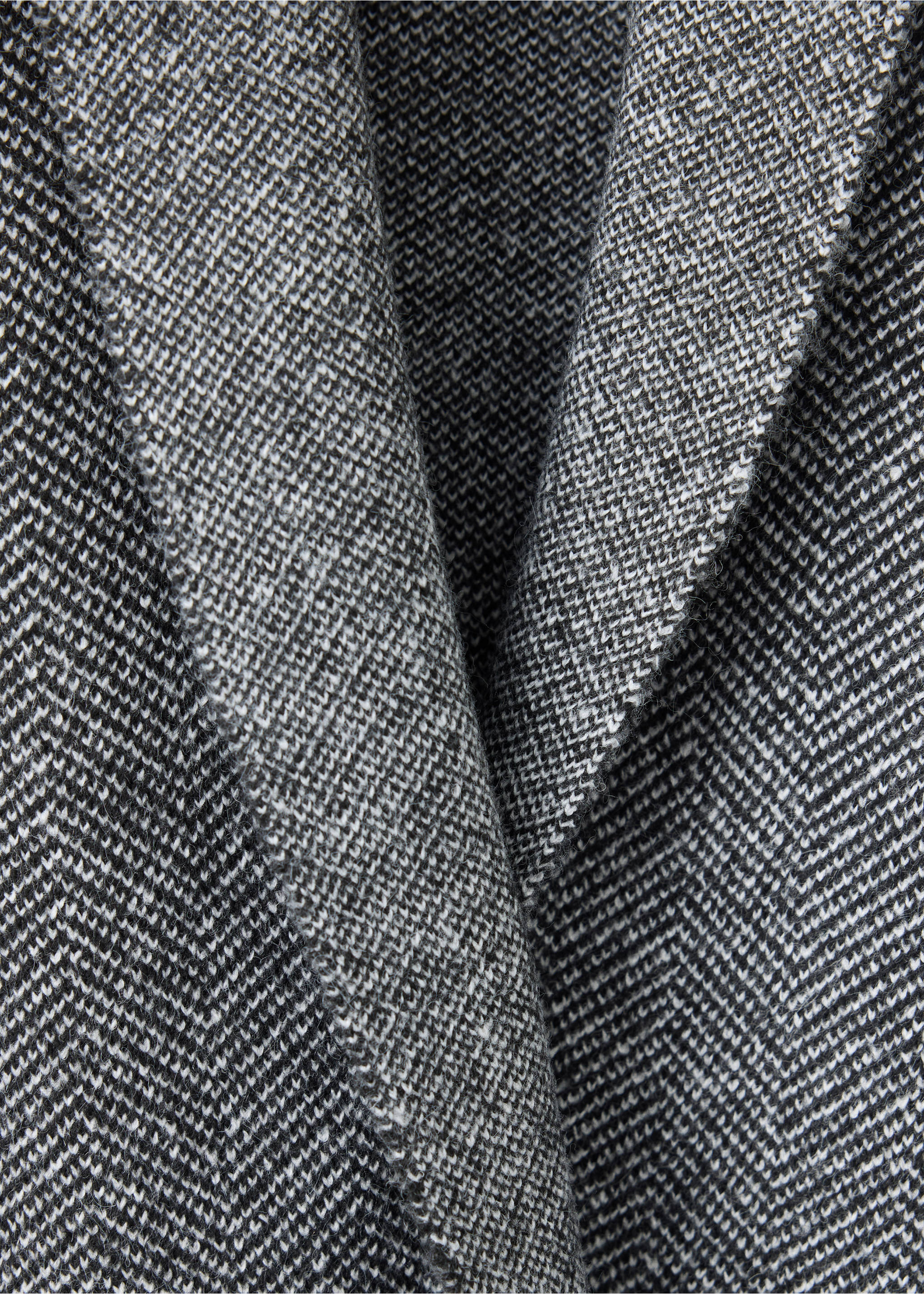 Manteau maille ceinture - Détail de l'article 8, Noir. Ref: 37095846-00.