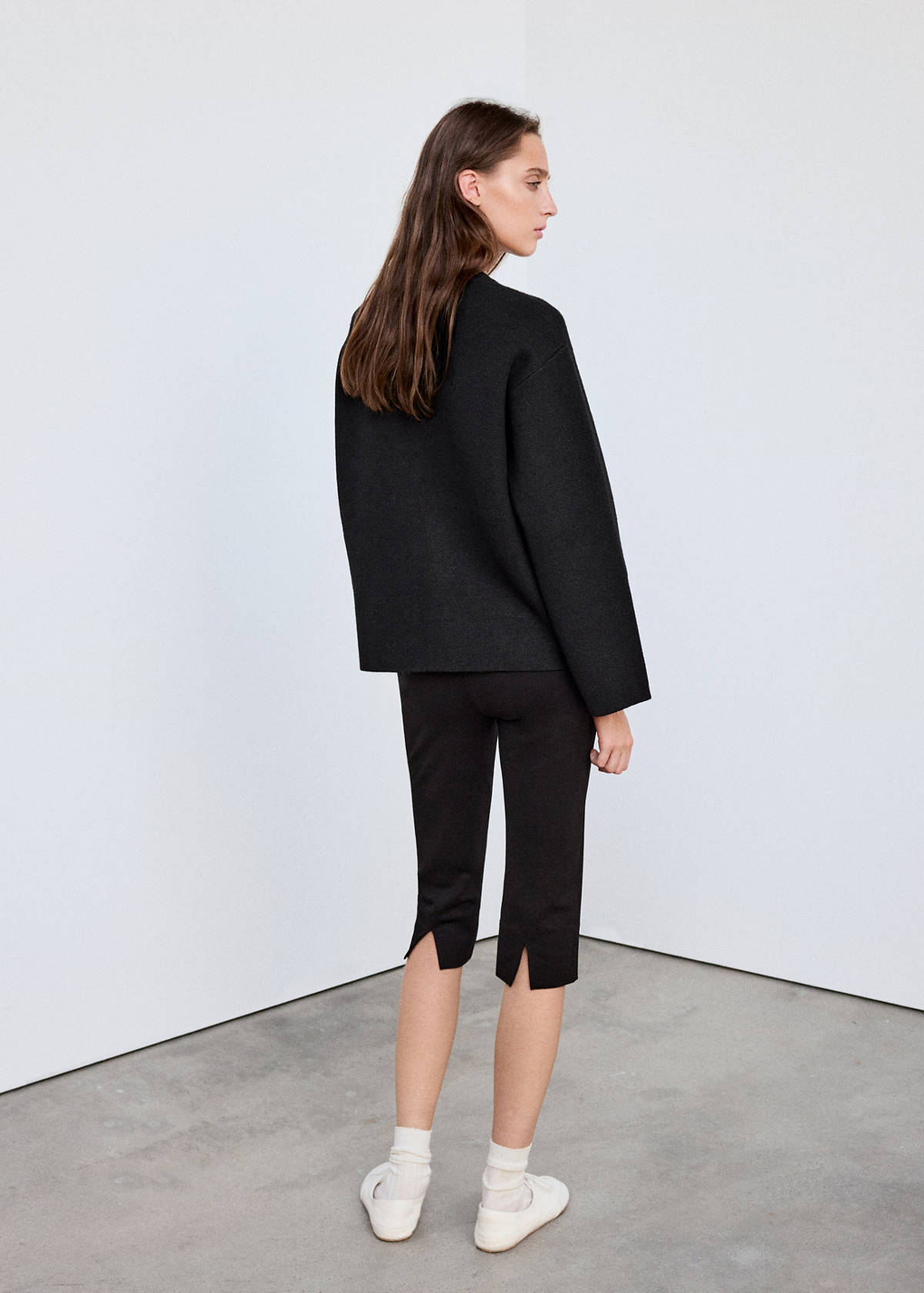 Straight jacket with frogging fastenings — Black