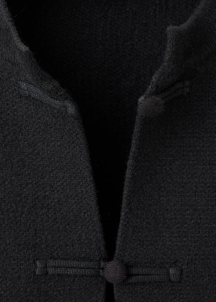 Straight jacket with frogging fastenings — Black