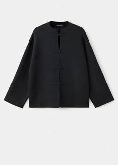 Straight jacket with frogging fastenings — Black 6