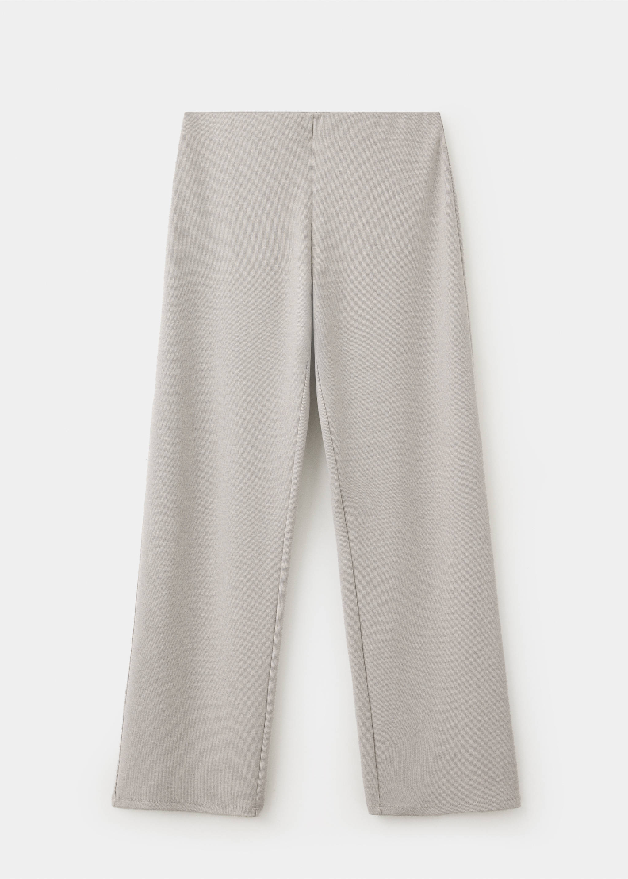 Ribbed straight-leg trousers - Article without model, Sand. Ref: 37095848-00.