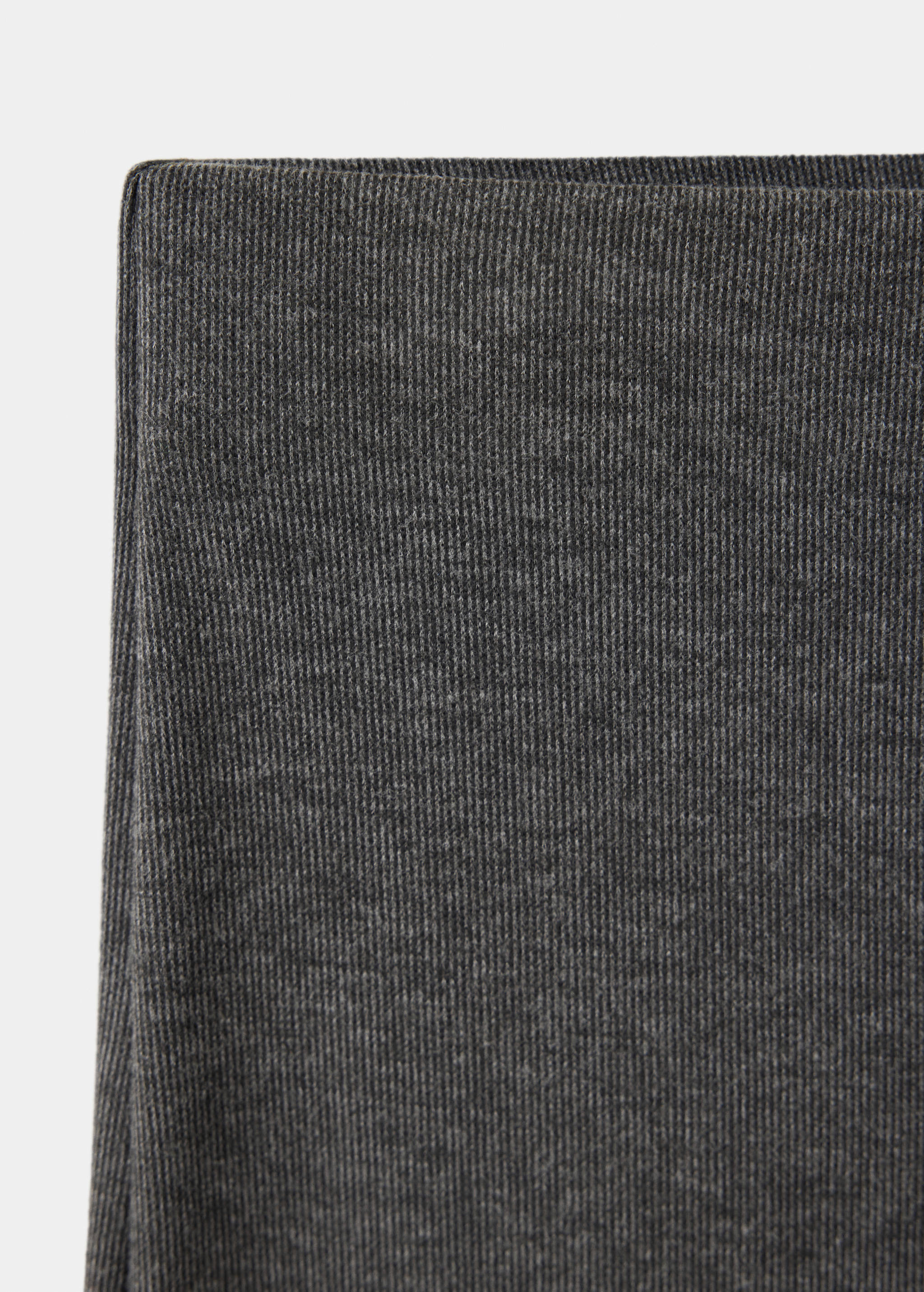 Ribbed straight-leg trousers - Details of the article 8