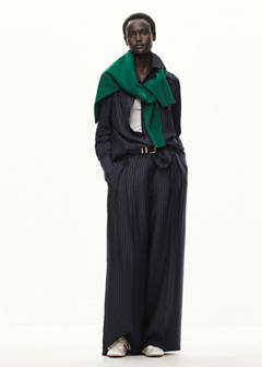 Modal pinstripe shirt — Navy 2