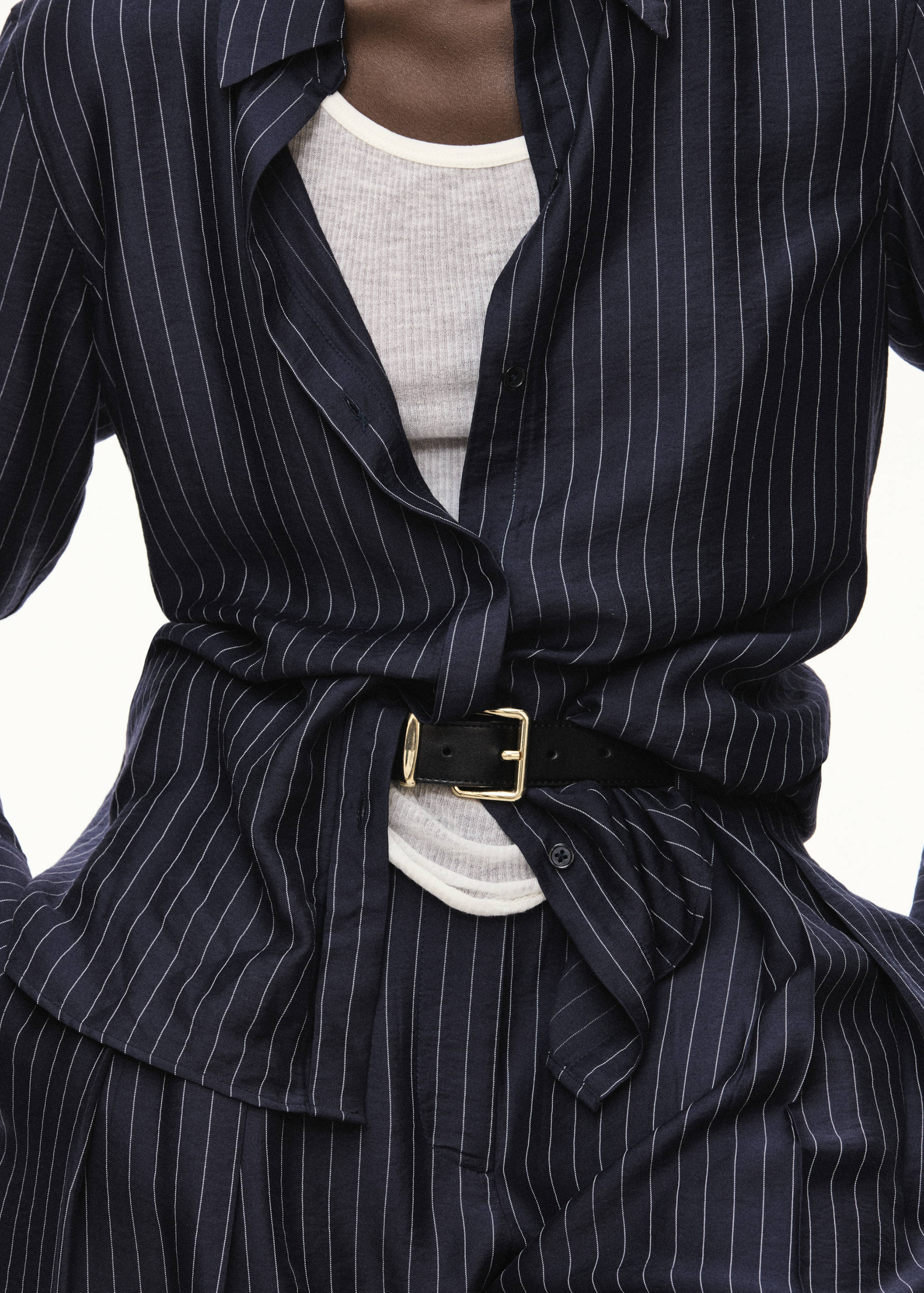 Modal pinstripe shirt - Medium plane