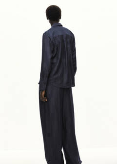 Modal pinstripe shirt — Navy 3