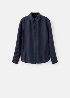 Modal pinstripe shirt — Navy 5