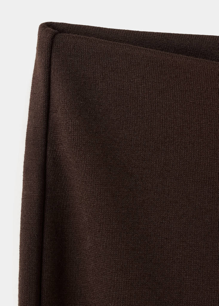 Straight seam leggings — Brown