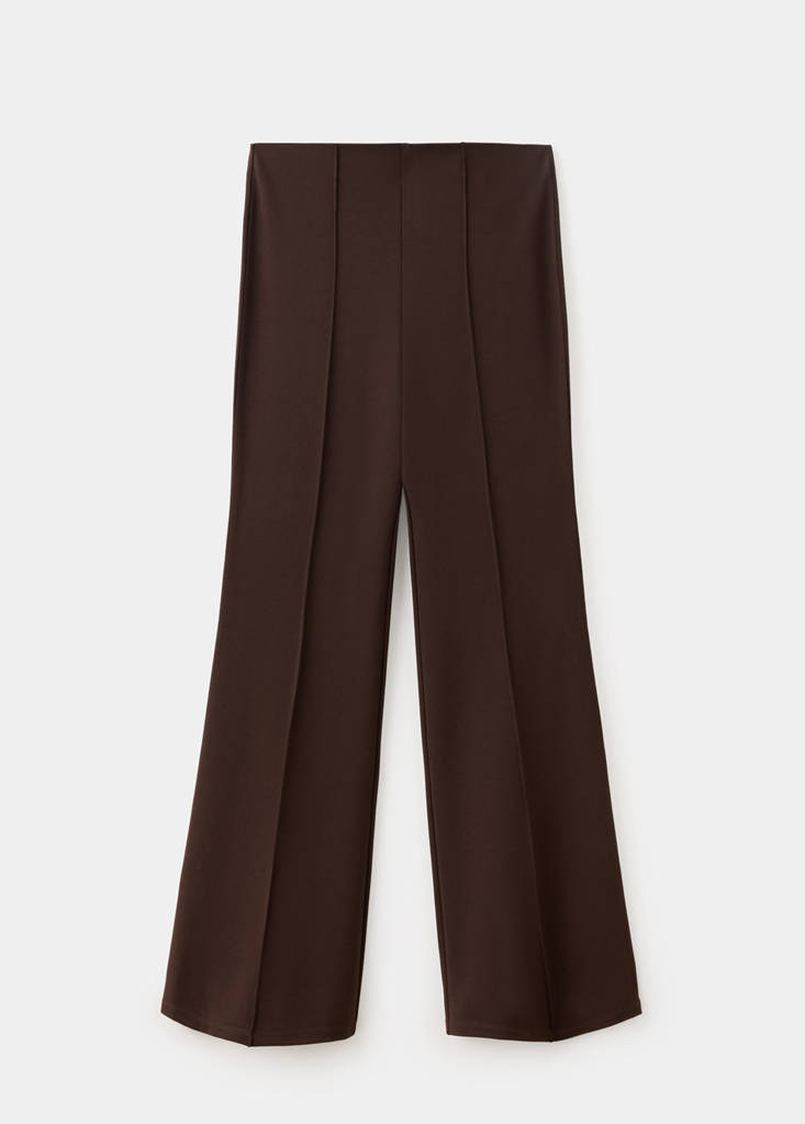 Straight seam leggings — Brown