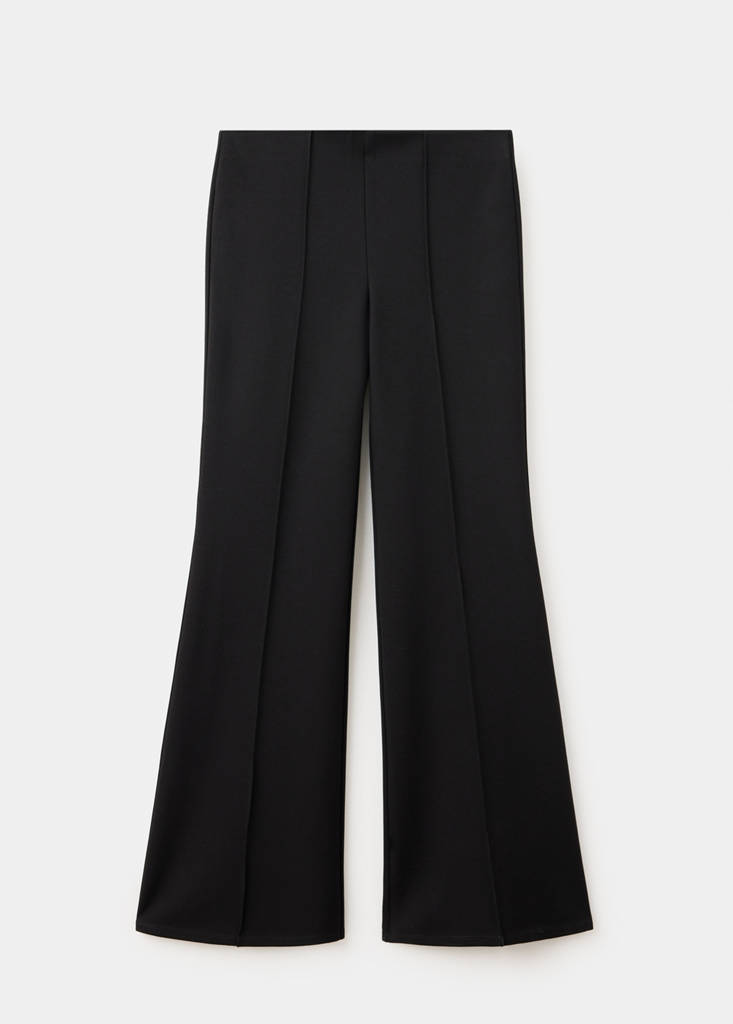 Straight seam leggings — Black
