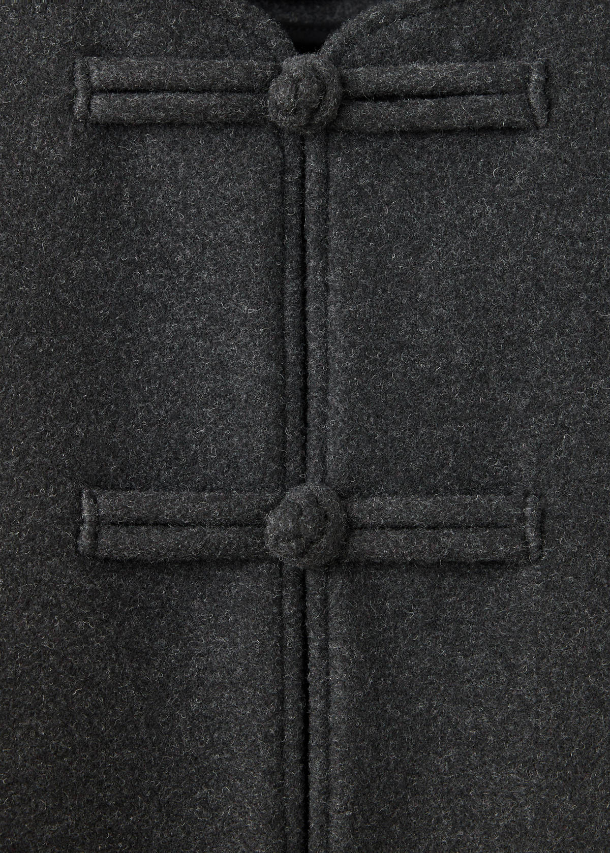 Straight jacket with toggle fastening — Charcoal