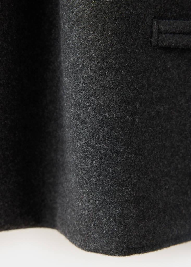 Straight jacket with toggle fastening — Charcoal