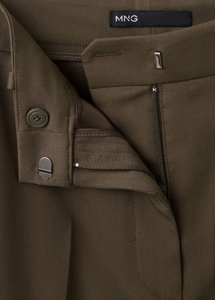 Straight suit trousers — Medium Green
