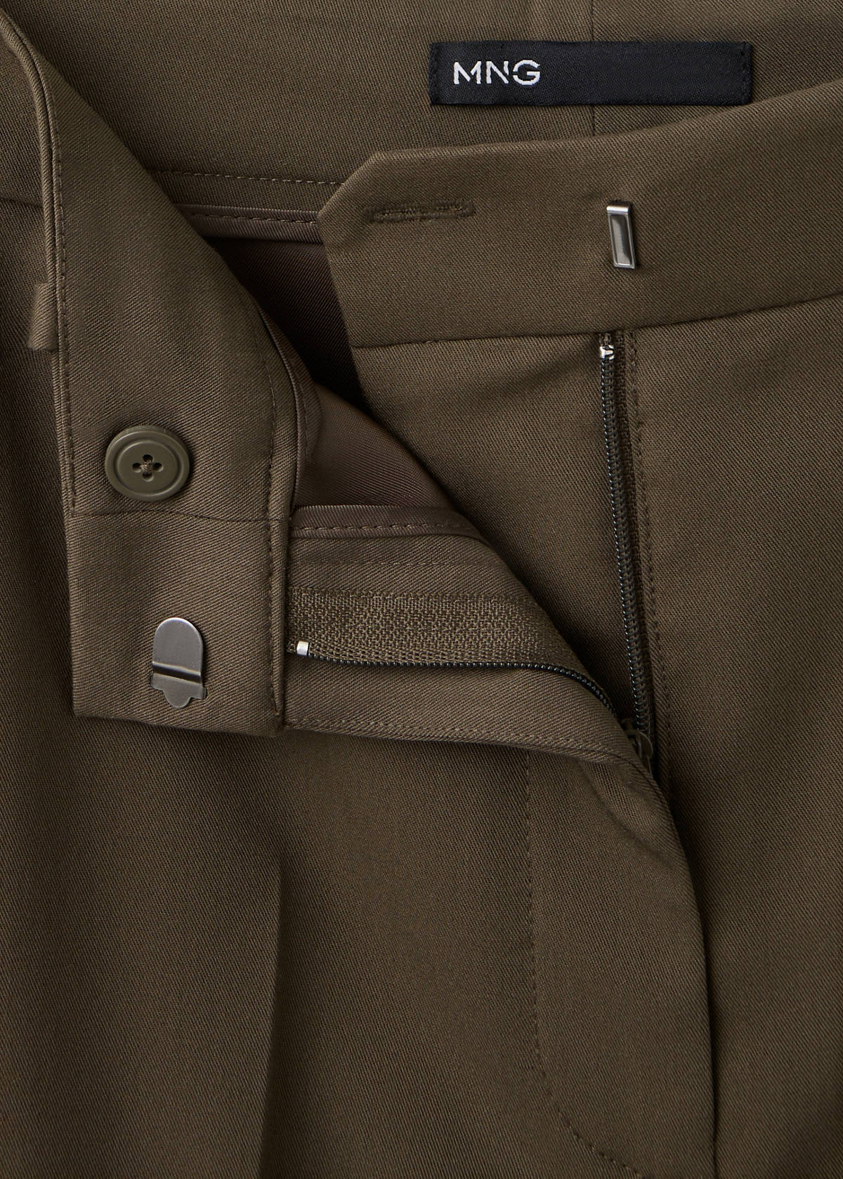 Straight suit trousers — Medium Green