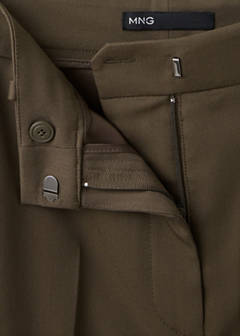 Straight suit trousers — Medium Green 9