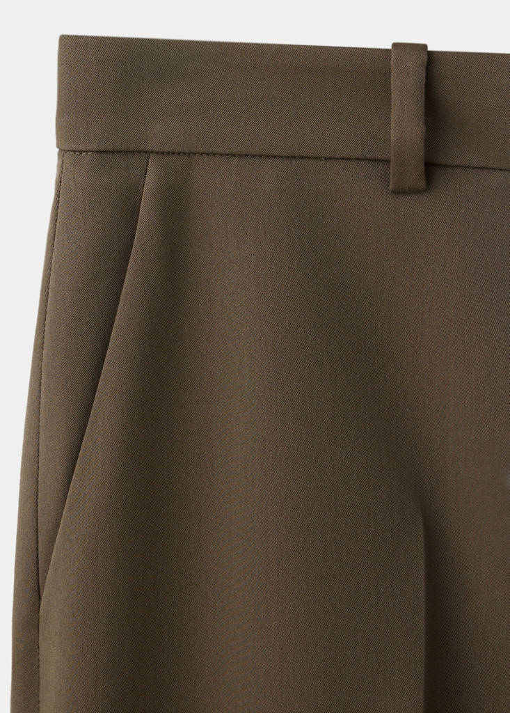 Straight suit trousers — Medium Green