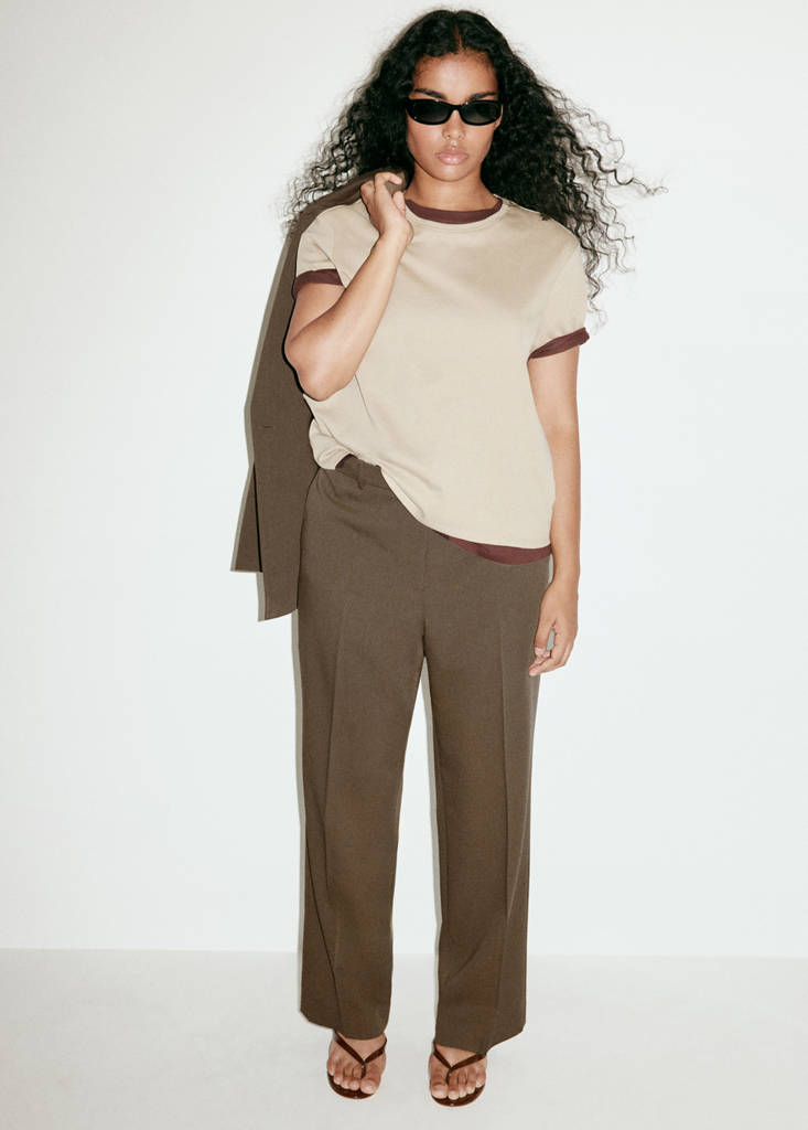 Straight suit trousers — Medium Green