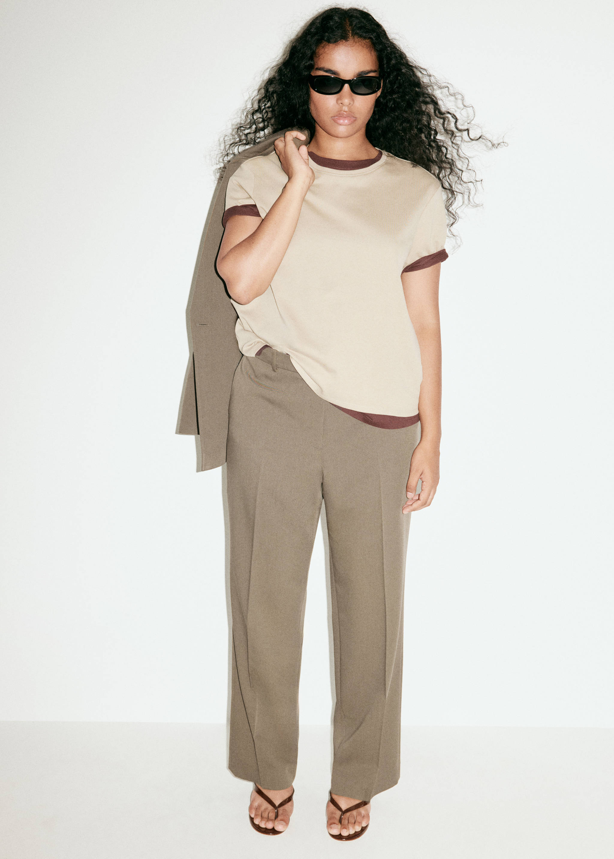 Straight suit trousers - Details of the article 3