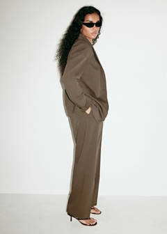 Straight suit trousers — Medium Green 7