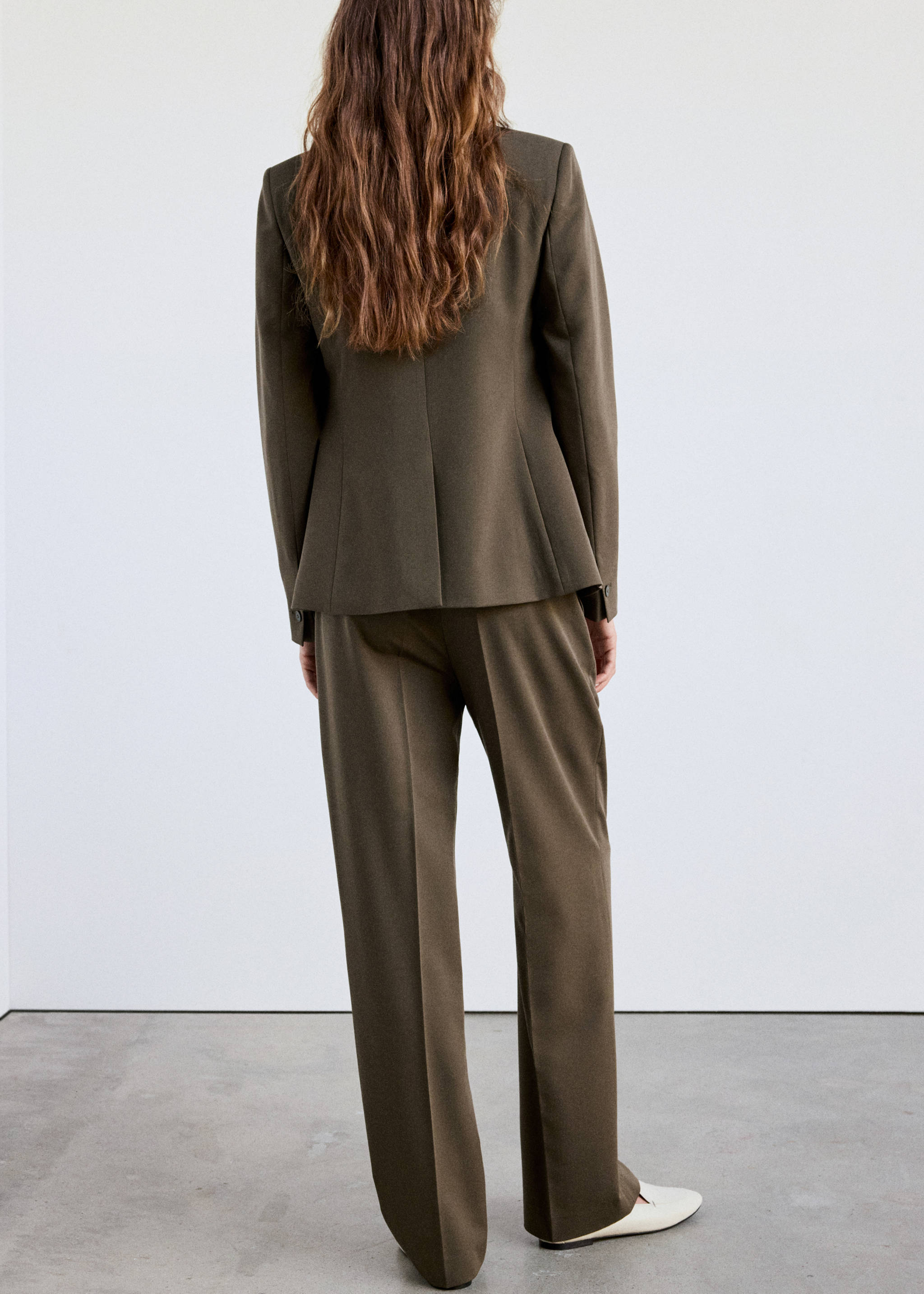 Straight suit trousers - Reverse of the article