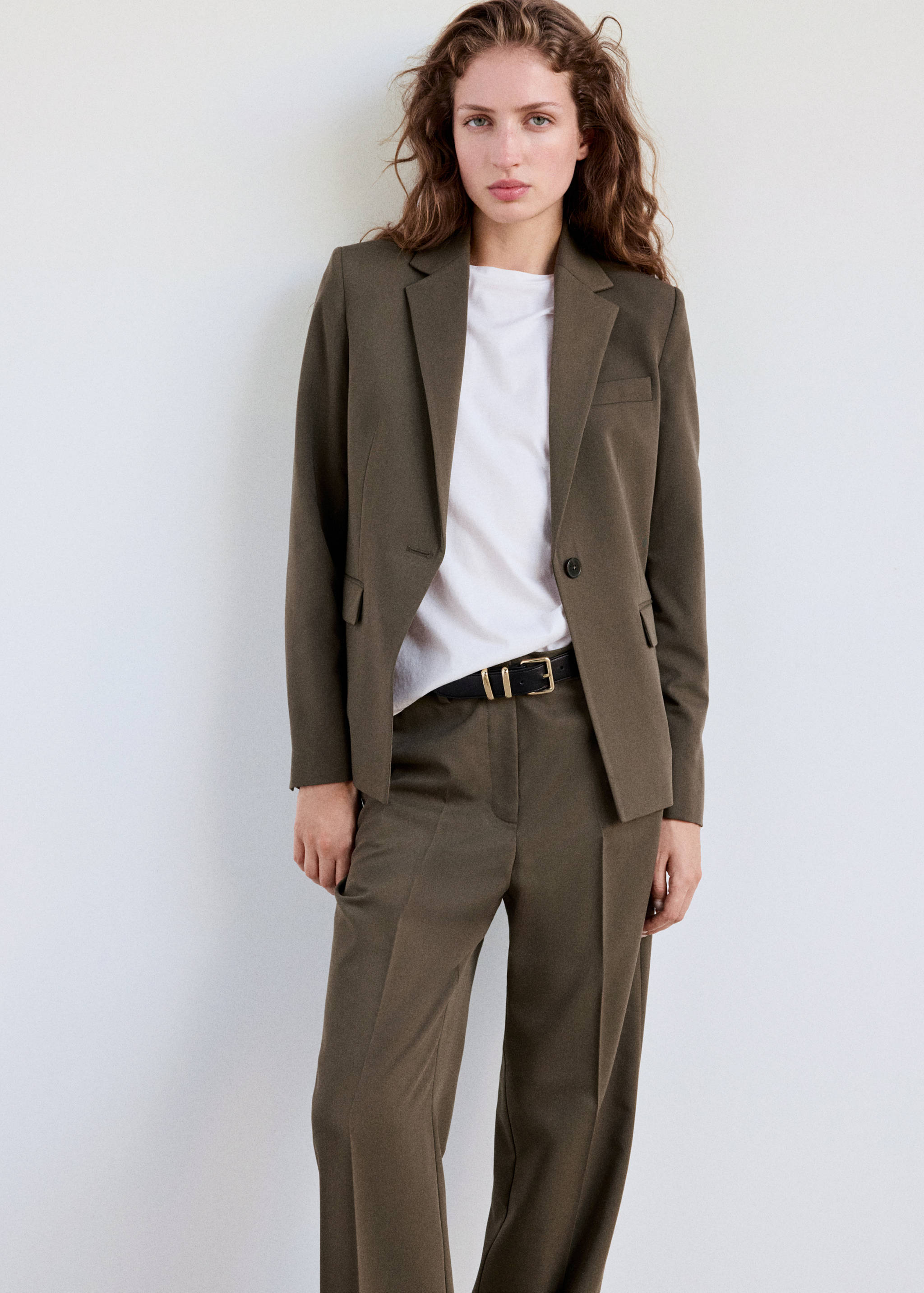 Straight suit trousers - Details of the article 1