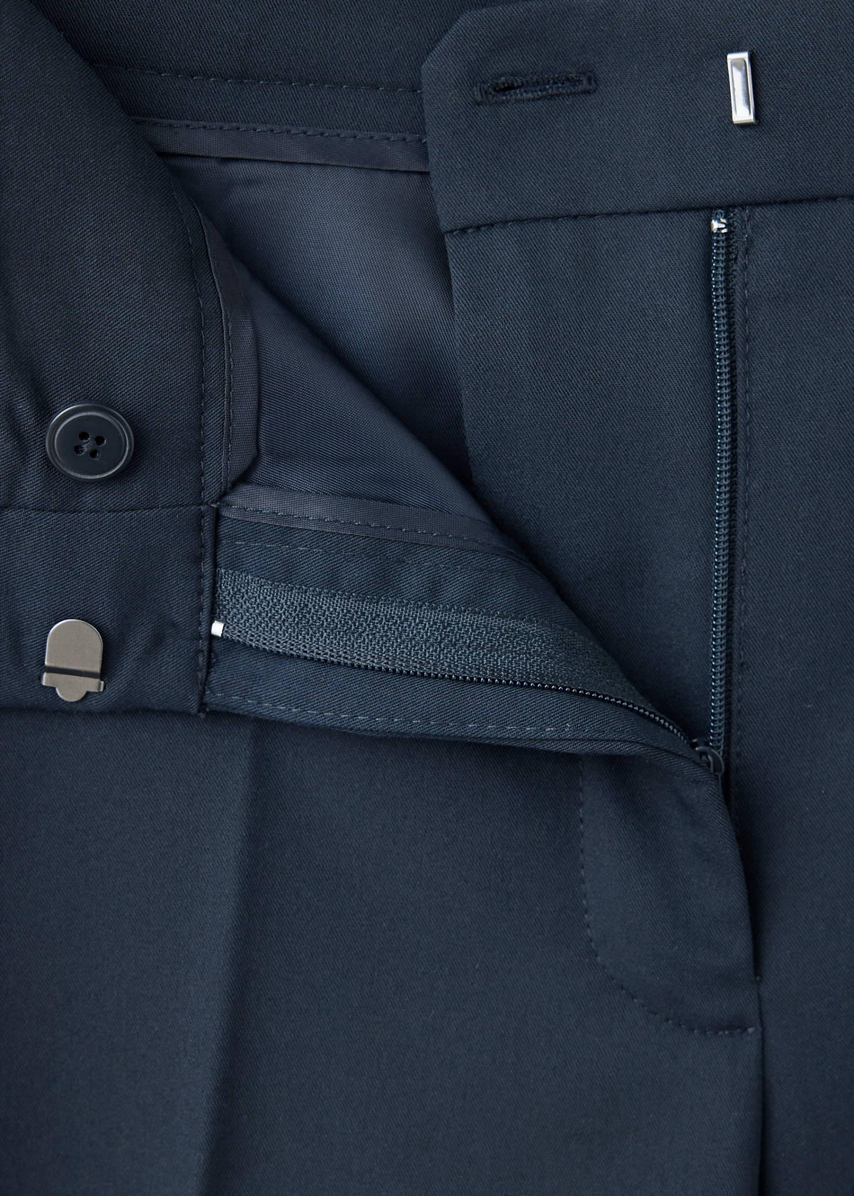 Straight suit trousers — Dark Navy