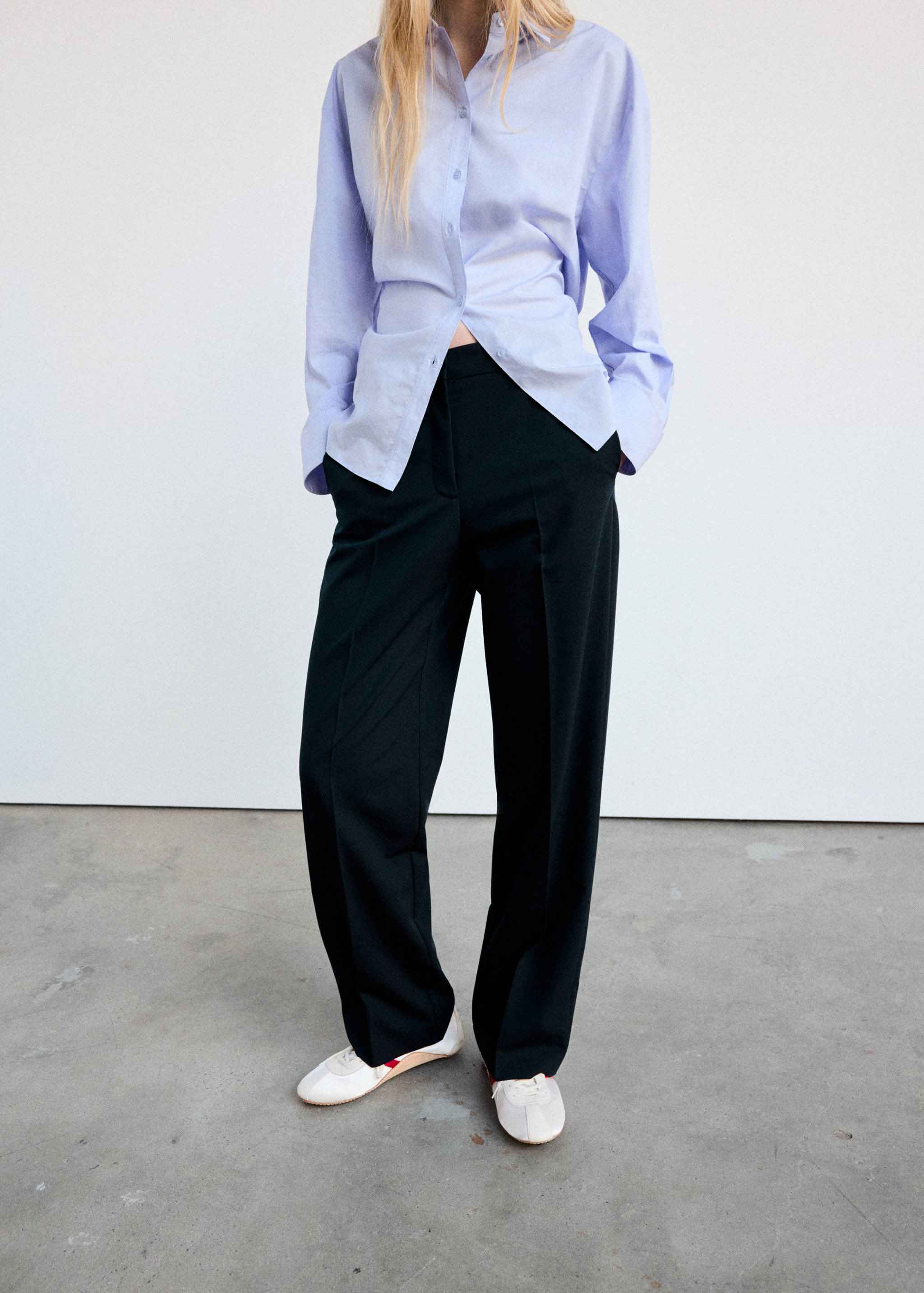 Pantalon droit costume - Plan moyen