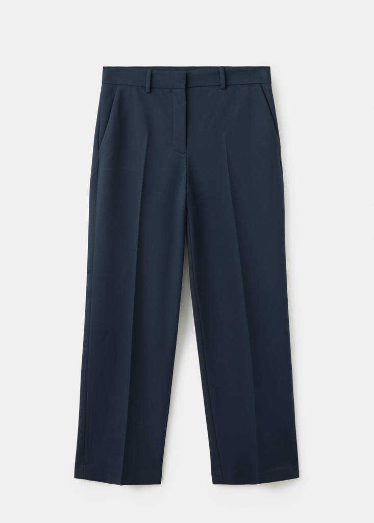 Straight suit trousers — Dark Navy