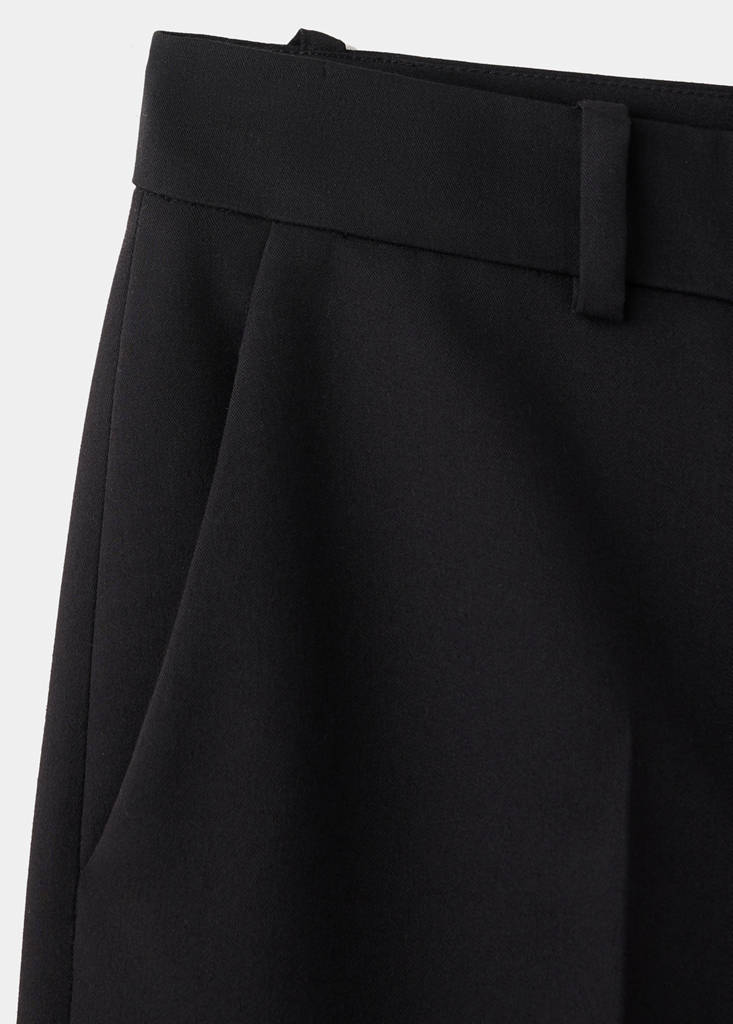 Straight suit trousers — Black