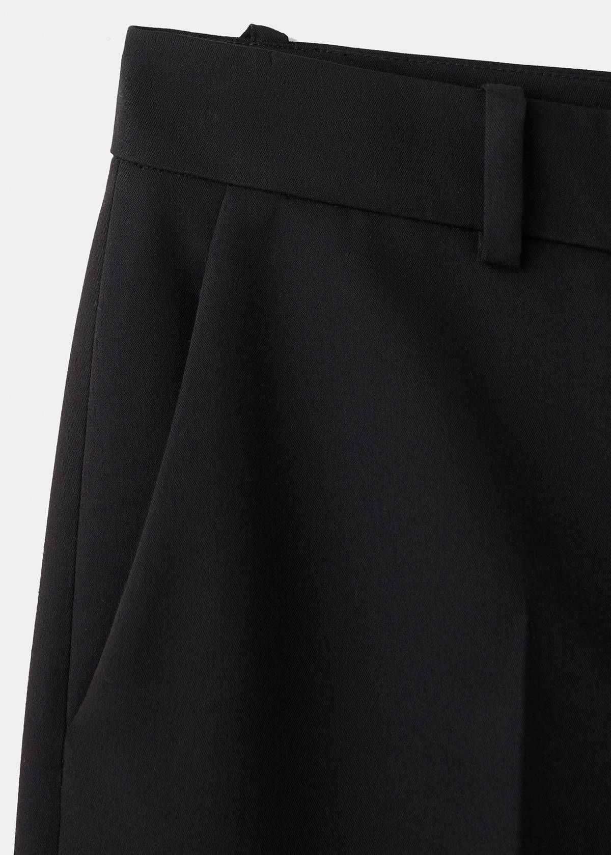 Straight suit trousers — Black