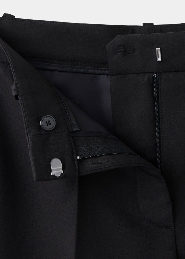 Straight suit trousers — Black