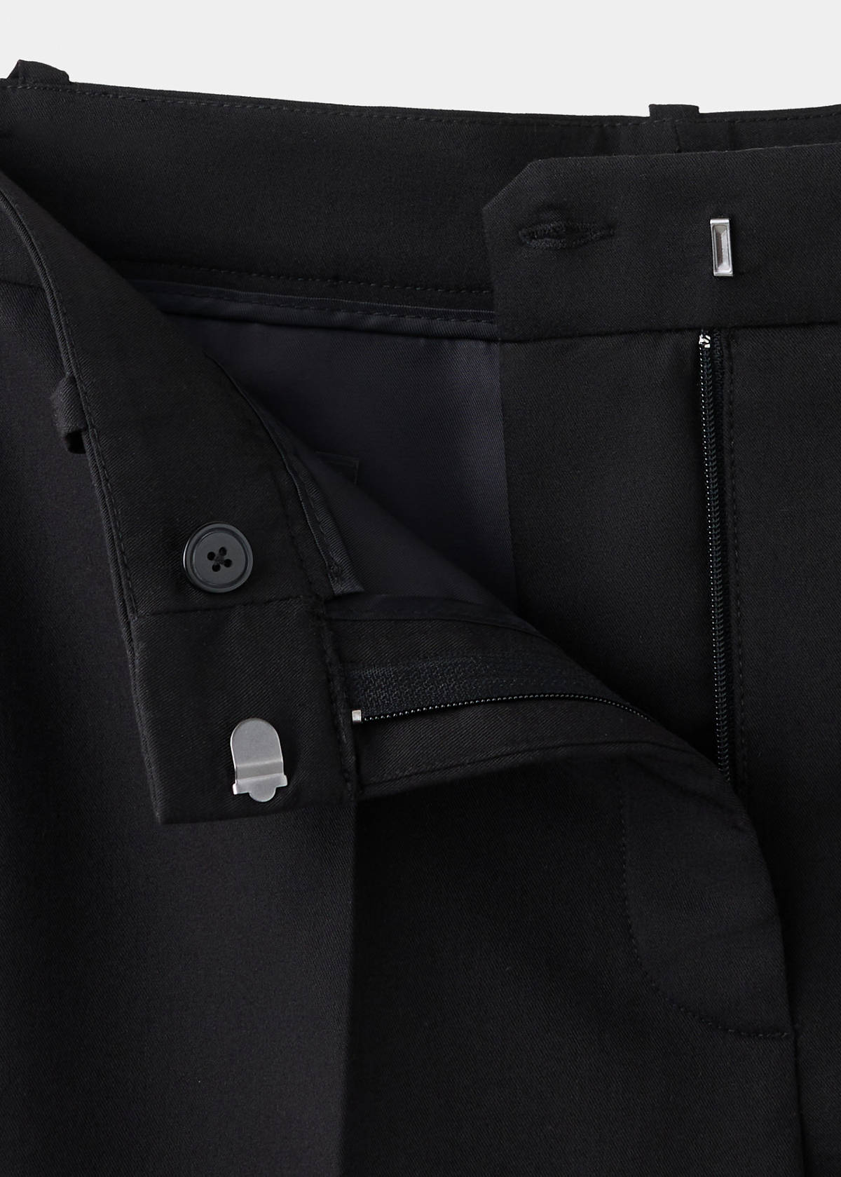 Straight suit trousers — Black