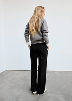 Straight suit trousers — Black 14